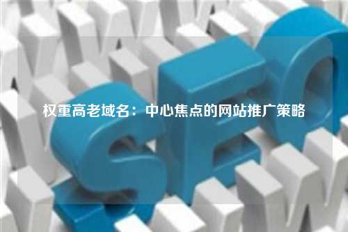 权重高老域名：中心焦点的网站推广策略